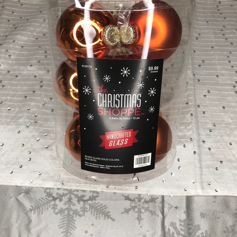 Orange Christmas Ornaments